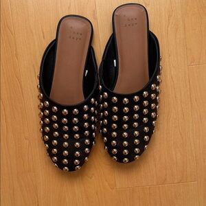 A New Day Black Studded Mules